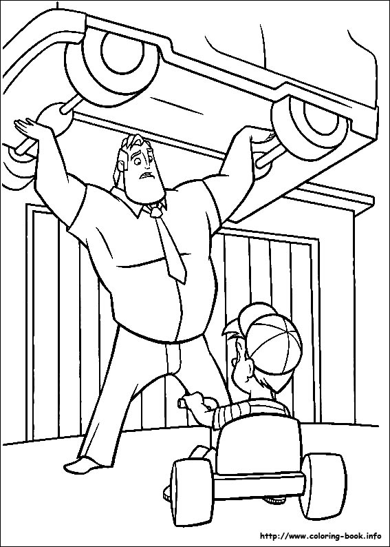 The Incredibles coloring picture